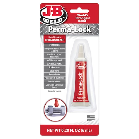 J-B Weld Threadlocker 6 Ml Red 27106
